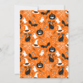 Klassieke Halloween Schattigee Custom Photo Feestdagenkaart (Achterkant)