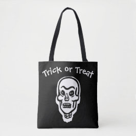 Klassieke Halloween Skull | Donkere Trick or treat Tote Bag