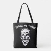 Klassieke Halloween Skull | Donkere Trick or treat Tote Bag (Achterkant)