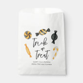 Klassieke Halloween Snoep Trick or treat Bedankzakje (Voorkant)