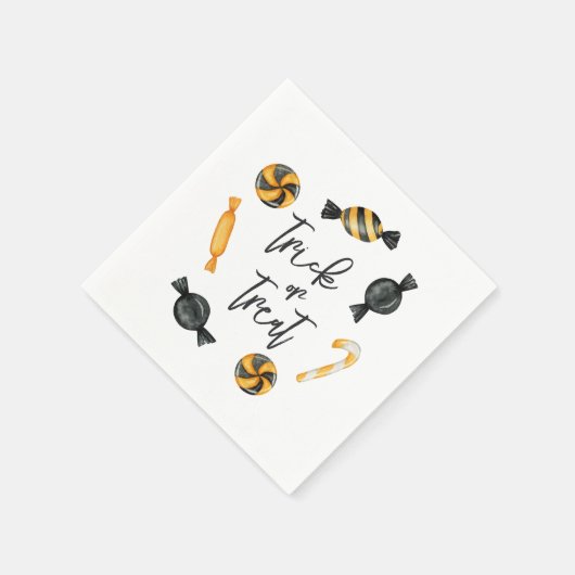 Klassieke Halloween Snoep Trick or treat Servet (Hoek)