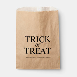 KLASSIEKE HALLOWEEN TRICK OR TREAT FAVORIETE TASSE BEDANKZAKJE