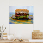 Klassieke hamburger poster (Keuken)