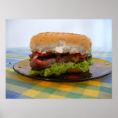 Klassieke hamburger poster (Voorkant)