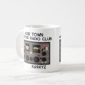 Klassieke Hammarlund SP-600 Radio ontvanger Koffiemok (Voorkant links)