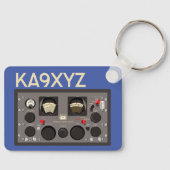 Klassieke Hammarlund SP-600Radio ontvanger Sleutelhanger (Voorkant)