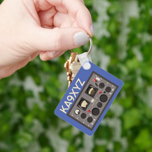 Klassieke Hammarlund SP-600Radio ontvanger Sleutelhanger (Hand)