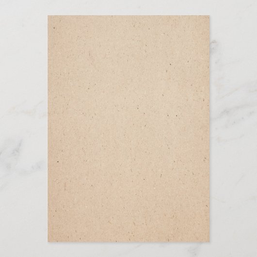 KLASSIEKE HANDGESCHREVEN BRUILOFT MENU KAART (Achterkant)