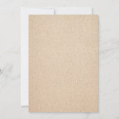 KLASSIEKE HANDGESCHREVEN BRUILOFT UITNODIGING KAAR (Achterkant)