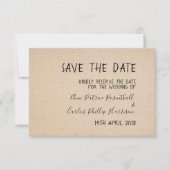 KLASSIEKE HANDGESCHREVEN SAVE THE DATE KAART (Voorkant)