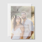 Klassieke handgeschreven script minimalistische br vellum uitnodigingen (Offset (Koppel))