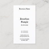 Klassieke handgeschreven zwart-witweergave van scr visitekaartje (Achterkant)