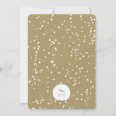 Klassieke handschrift Script Baby's eerste nieuwe  Feestdagenkaart (Achterkant)