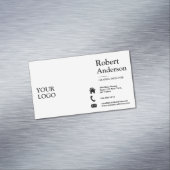 Klassieke Handtekenstandaard Magnetisch Visitekaartje (Voorbeeld)