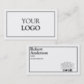 Klassieke Handtekenstandaard Visitekaartje (Voorkant / Achterkant)