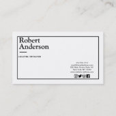 Klassieke Handtekenstandaard Visitekaartje (Achterkant)