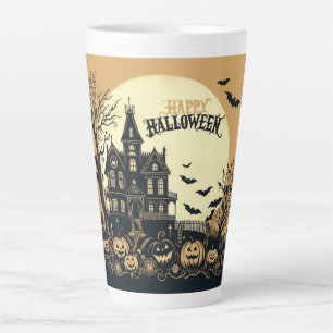 Klassieke happy Halloween kunst Latte Mok