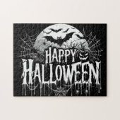 Klassieke happy Halloween kunst Legpuzzel (Horizontaal)