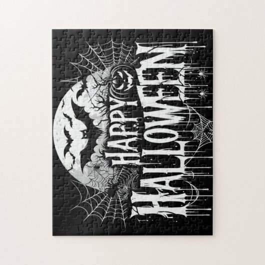 Klassieke happy Halloween kunst Legpuzzel (Verticaal)