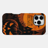 , klassieke Happy Halloween pompoen iPhone Hoesje (Achterkant horizontaal)
