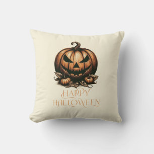 Klassieke happy Halloween pompoen Kussen