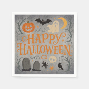 Klassieke, Happy Halloween Servet