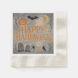 Klassieke, Happy Halloween Servet