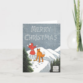 Klassieke Harold Grey/Annie-kerstkaart Feestdagen Kaart