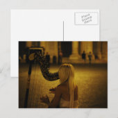 klassieke Harp-instrument Briefkaart (Voorkant / Achterkant)