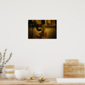 klassieke Harp-instrument Poster (Keuken)