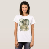 Klassieke Harrison Fisher, Kerstbruid en -bruidego T-shirt (Voorkant volledig)