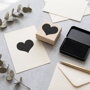 Klassieke Hart Rubber Stempel