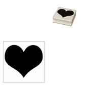 Klassieke Hart Rubber Stempel (Gestempeld)