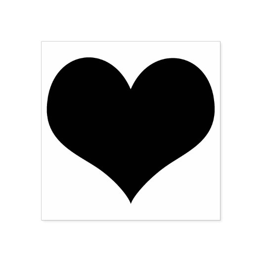 Klassieke Hart Rubber Stempel (Afrduk)
