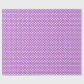 Klassieke Harten Wit - Orchidee Paars Cadeaupapier (Vlak)