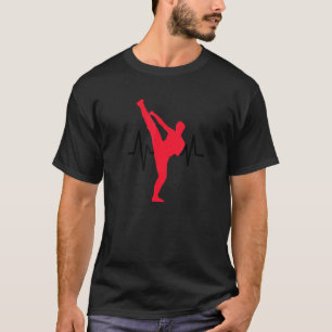 Klassieke Hartlijn Sport Karate Do Martial Heart L T-shirt