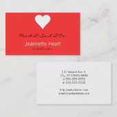 Klassieke hartslag visitekaartje (Voorkant / Achterkant)