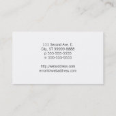 Klassieke hartslag visitekaartje (Achterkant)