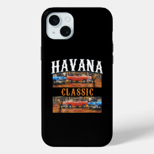 Klassieke Havana - Cubaanse Vintage Car Art iPhone 15 Mini Hoesje