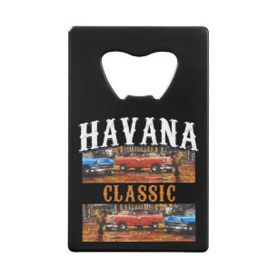 Klassieke Havana - Cubaanse Vintage Car Art Creditkaart Flessenopener