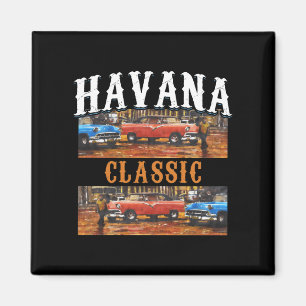 Klassieke Havana - Cubaanse Vintage Car Art Magneet