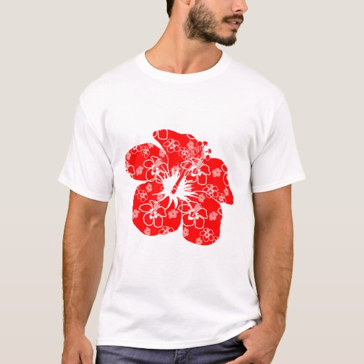 Klassieke Hawaii Hibiscus Flower T-shirt (Voorkant)