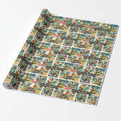 Klassieke Hawaiian Aloha Gift Wrap Cadeaupapier (Uitgerold)