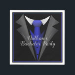 Klassieke heer met das servet<br><div class="desc">*Aanpassen door uw tekst toe te voegen.</div>