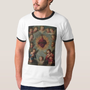 Klassieke heilige hartkunst door het Shirt van Jos