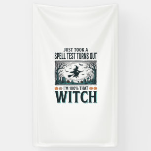 Klassieke Heks DNA Humor Halloween Vector Ontwerp_ Spandoek