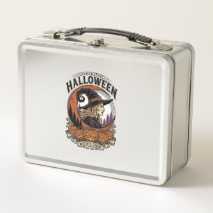 Klassieke Heksen Halloween Pompoen Maan Gravure Ku