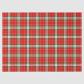 Klassieke helder rood groene tartan plaid tissuepapier (Voorkant)