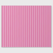 Klassieke Heldere Hot Girly Roze Ombre Stripes Cadeaupapier (Vlak)