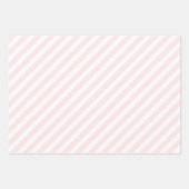  Klassieke heldere perzik & witte strepen Inpakpapier Vel (Voorkant 3)